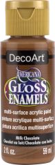 Americana Gloss Enamels Acrylic Paint 2oz Milk Chocolate