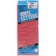 Permanent Adhesive Vinyl Letters 6 Inch 94 Per Pkg Red