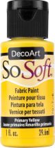 SoSoft Fabric Acrylic Paint 1oz Primary Yellow