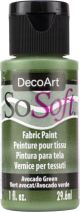 SoSoft Fabric Acrylic Paint 1oz Avocado Green