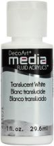 Media Fluid Acrylic Paint 1oz Translucent White Series 1 