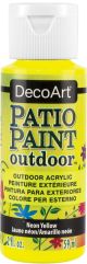 DecoArt Patio Paint 2oz Neon Yellow