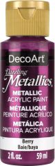 DecoArt Dazzling Metallics Acrylic Paint 2oz Berry