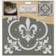 Americana Decor Stencil 12 inch X12 inch Fleur De Lis Tile