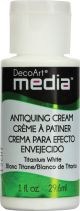 DecoArt Media Antiquing Cream 1oz Titanium White