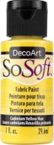 SoSoft Fabric Acrylic Paint 1oz Cadmium Yellow