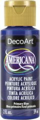 Americana Acrylic Paint 2oz Primary Blue Transparent