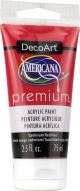 Americana Premium Acrylic Paint Tube 2.5oz Cadmium Red Hue