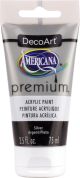 Americana Premium Acrylic Metallic Paint Tube 2.5oz Silver