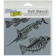 Crafters Workshop Template 6 Inch X6 Inch Fish Fossils