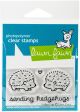 Lawn Fawn Clear Stamps 3 inch X2 inch Hedgehugs