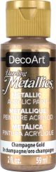 DecoArt Dazzling Metallics Acrylic Paint 2oz Champagne Gold