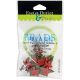 Eyelet Outlet Shape Brads 12 Per Pkg Poinsettia