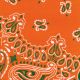 Hav A Hank Paisley Bandanna 22 Inch X22 Inch Orange