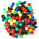 Mini Pom Poms .5 Inch 150 Per Pkg Primary