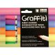 Uchida Graffiti Fabric Markers 6 Per Pkg Fluorescent