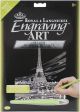 Silver Foil Engraving Art Kit 8inchesX10inches Eiffel Tower