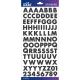 Sticko Alphabet Stickers Black Glitter Futura Bold