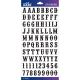 Sticko Alphabet Stickers Black Glitter Carnival Sm