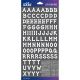 Sticko Alphabet Stickers White Dot Small