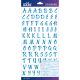 Sticko Alphabet Stickers Blue Brush Small