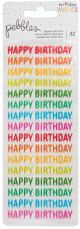 Happy Hooray Clear Repeat Stickers 2 Per Pkg Happy Birthday