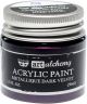 Finnabair Art Alchemy Acrylic Paint 1.7 Fluid Ounces Metallique Dark Velvet