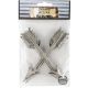 Metal Crossed Arrows 4 Per Pkg