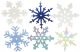 Large Shimmer Snowflakes 2 inch 50 Per Pkg 