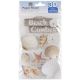 Paper House 3D Stickers 4.5 inch X7.5 inch Beach Comber