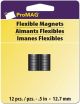 ProMag Flexible Round Magnets .5 Inch 12 Per Pkg