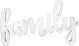 Mix The Media Wood Script Words Family White
