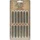 Idea Ology Metal Word Bands .375 Inch X2.375 Inch 12 Per Pkg Antique Nickel Life