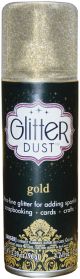 Glitter Dust Aerosol Spray 4.2oz Gold