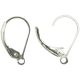 Plated Silver Elegance Metal Findings Lever Earrings 6 Per Pkg