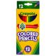 Crayola Colored Pencils 12 Per Pkg Long