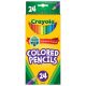 Crayola Colored Pencils 24 Per Pkg Long