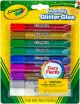 Crayola Washable Glitter Glue Pens .35oz Bold 9 Per Pkg