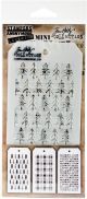 Tim Holtz Mini Layered Stencil Set 3Per PkgSet 32