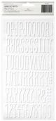 American Crafts Foil Alphabet Stickers Maple White 138 Per Pkg