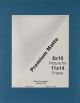Photo Mat 11 inch X14 inch Single Hand Cut with Bevel Edge Dark Blue Navy with White Core