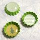 Vintage Epoxy Dot Clear Stickers .5 inch 100 Per Pkg Round