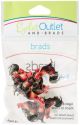 Eyelet Outlet Shape Brads 12 Per Pkg Rooster