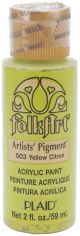 FolkArt Acrylic Paint 2oz Yellow Citron Artist Pigment