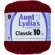 Aunt LydiaS Classic Crochet Thread Size 10 Burgundy