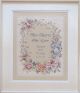 Dimensions Stamped Cross Stitch Kit 11 inch X14 inch Two Hearts Wedding Record