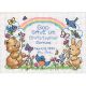 Dimensions Mini Counted Cross Stitch Kit 7 inch X5 inch God s Babies Birth Record 14 Count 