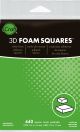 Thermoweb 3D Foam Squares Combo Pack White 352 .25 inch and 88 .5 inch 440 Per Pkg