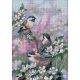 Dimensions Gold Petite Counted Cross Stitch Kit 5 Inch X7 Inch Chickadees In Spring 16 Count