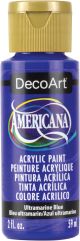 Americana Acrylic Paint 2oz Ultramarine Blue Transparent